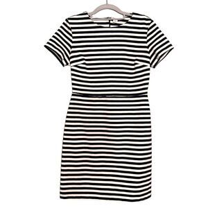 Old Navy bodycon sheath short Striped Dress blue & white women's Size Small peti